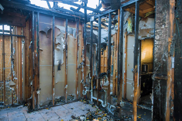 Professional Fire Damage Assessment technician working in Leavenworth, KS